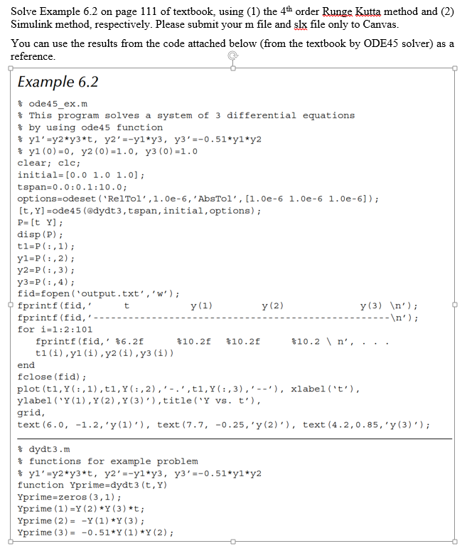 I belive the problem is asking to solve a system of