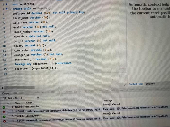 columns employee id, first name, last name, email, phone number hire date,
