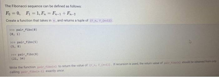  hi, i need to code this in python The Fibonacci sequence