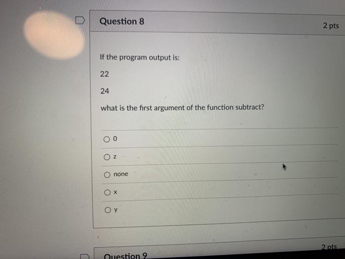 variable should be used for each question mark. def add (a, b):
