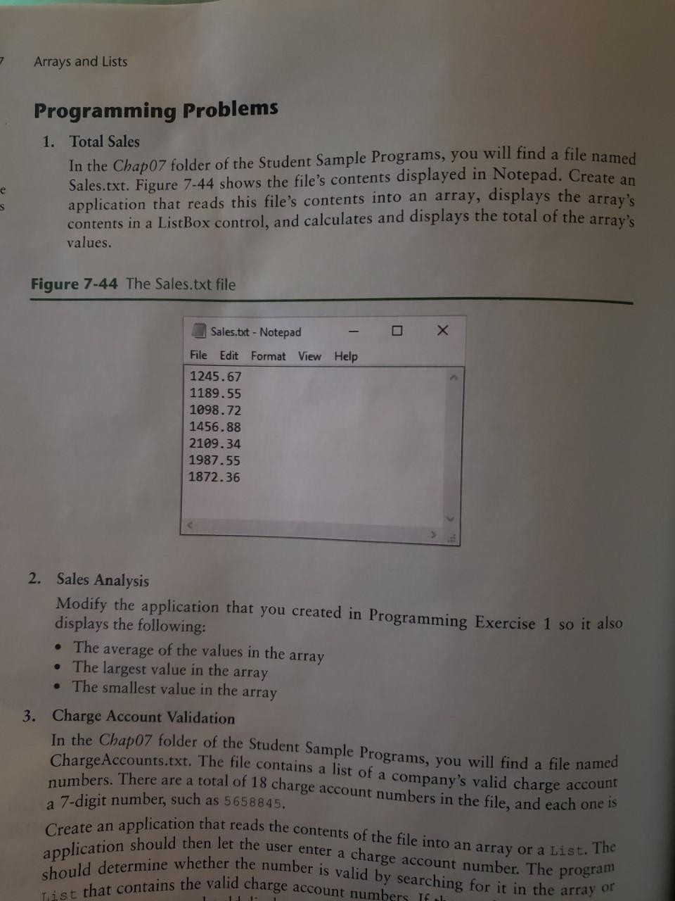 Without using .Min and .Max, can you please complete problem #2? My