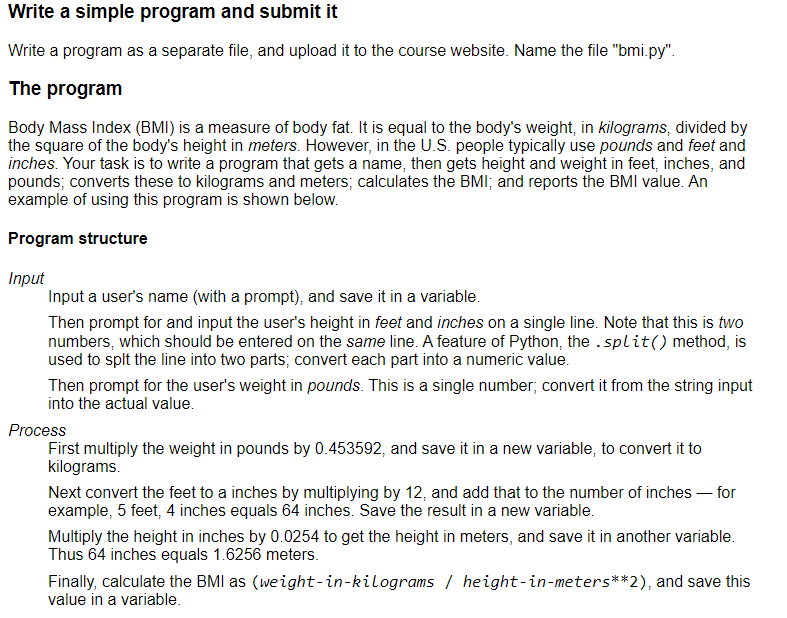 *Use any name* Write a simple program and submit it Write a