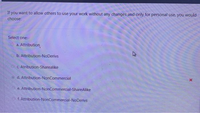 creative commons icons Which term applies to noting the authorship of the