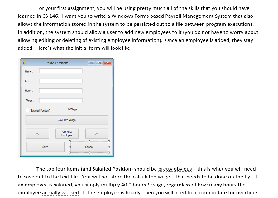 I would really like some help with my Visual basic Programming assignment