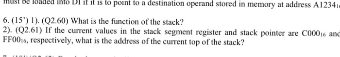 A000016 to AFFFF16. what value must be loaded into DS? 5. (10
