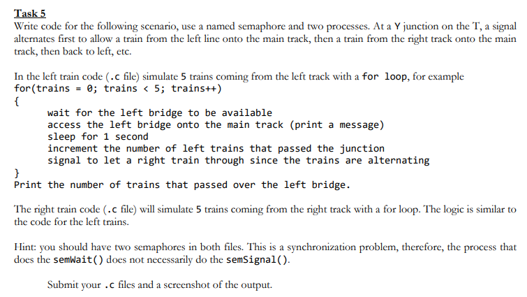  Task 5 Write code for the following scenario, use a named