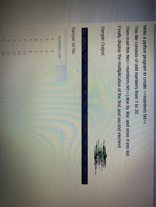 please quick answer please Write a python program to create > This