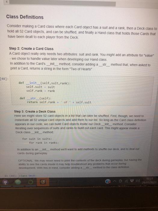 need to print the contents of the deck during gameplay, but having