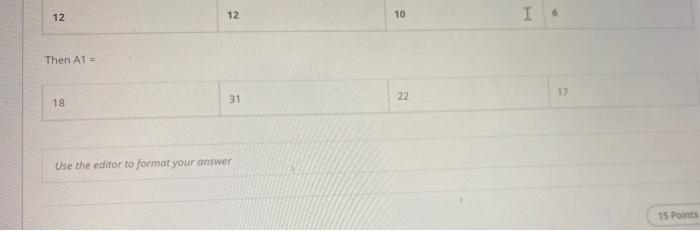 accepts two parameters: M1: a matrix of size 6x4 elements of type