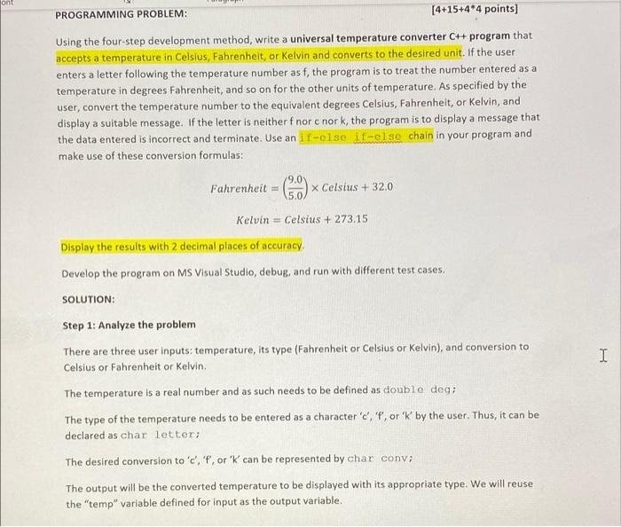 Please use code provided to answer the following question. Font PROGRAMMING PROBLEM: