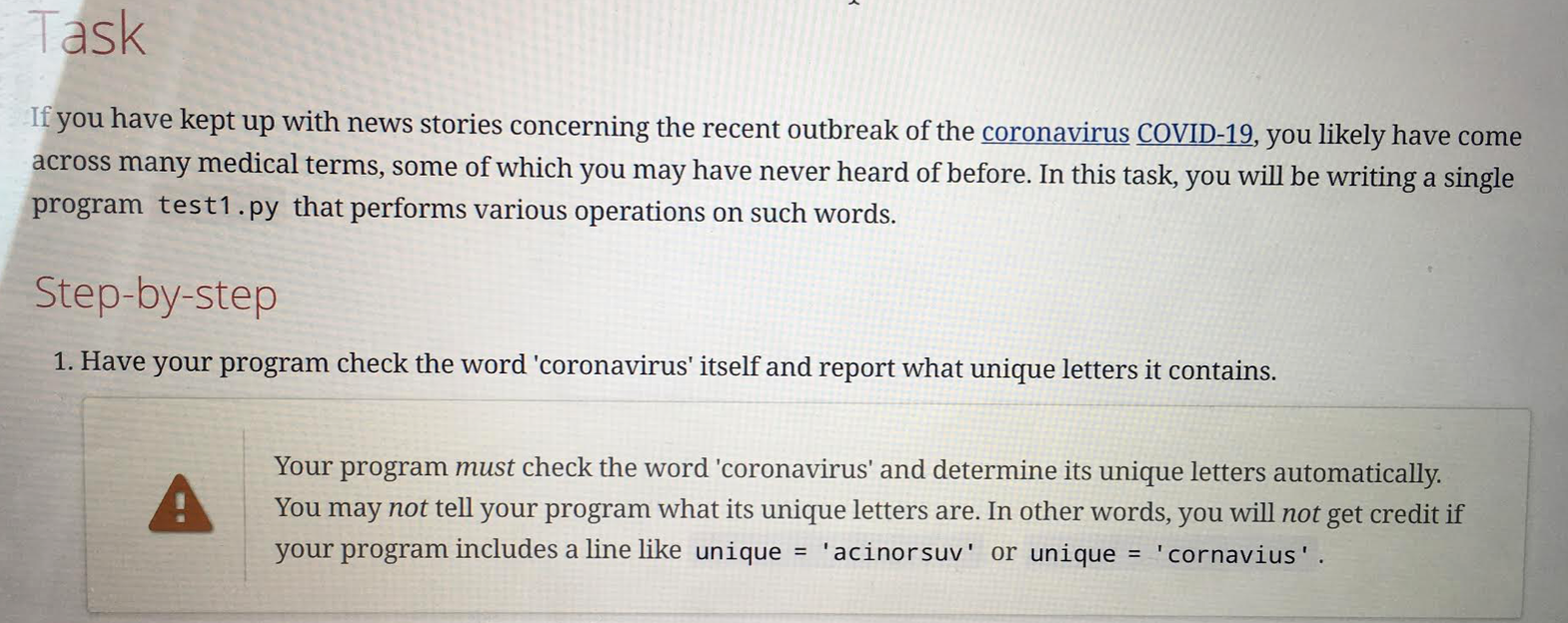  how would i solve this without the 'sorted' and 'set' functions