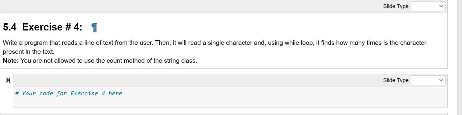 PYTHON ONLY....... LOOPS Write a program that reads a line of text