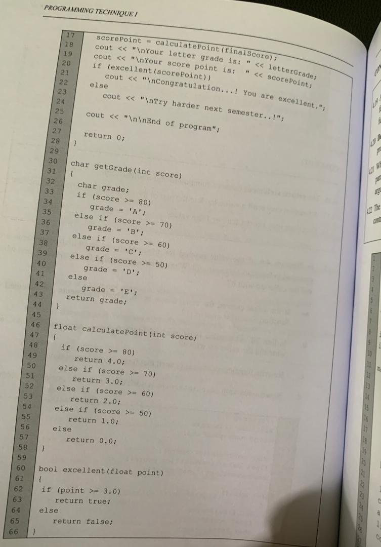 causes a function to end immediately. 4.17 A function may send a