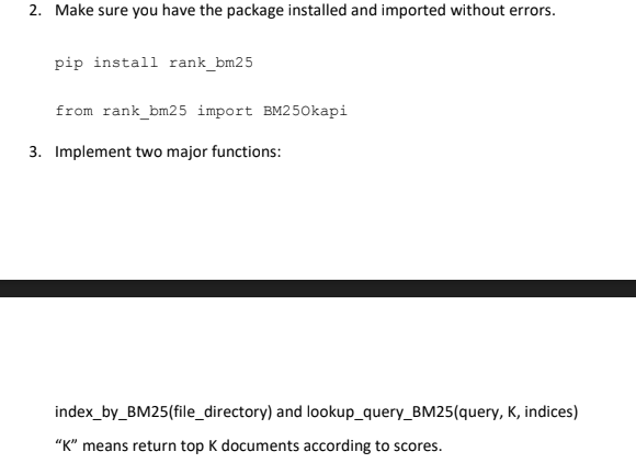 All done in python For the steps in the functions that ask