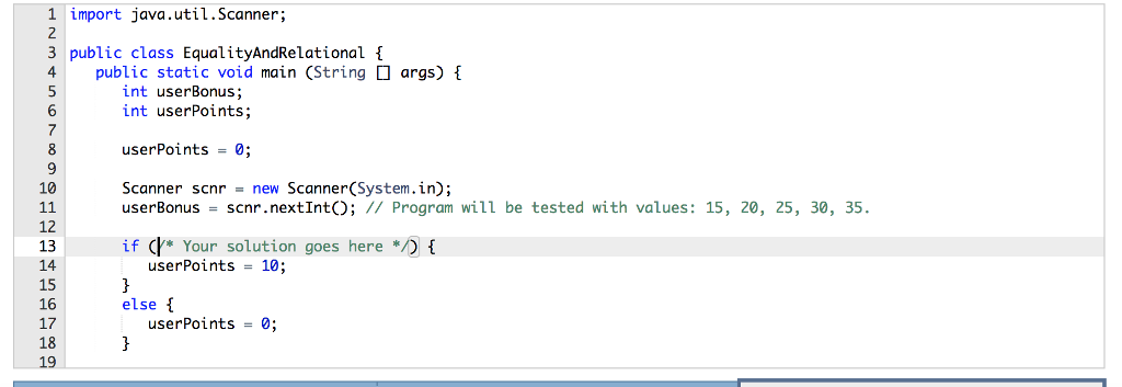 Complete the expression so that userPoints is assigned with 0 if userBonus