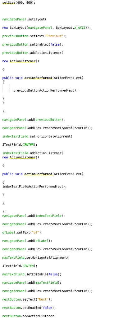 personQueries is another class Exception in thread "AWT-EventQueue-0" java.lang.NullPointerException at addressbookdisplay.AddressBookDisplay.insertButtonActionPerformed(AddressBookDisplay.java:544) at