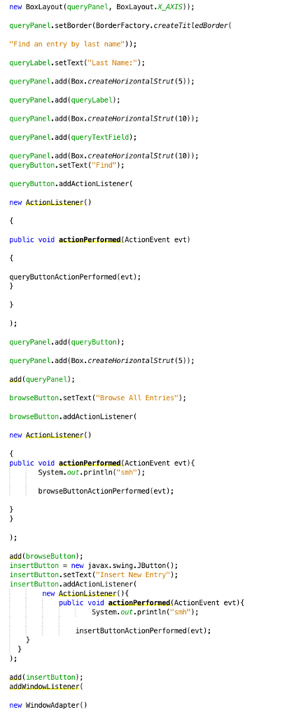 javax.swing.plaf.basic.BasicButtonListener.mouseReleased(BasicButtonListener.java:252) at java.awt.Component.processMouseEvent(Component.java:6533) at javax.swing.JComponent.processMouseEvent(JComponent.java:3324) at java.awt.Component.processEvent(Component.java:6298) at java.awt.Container.processEvent(Container.java:2236) at java.awt.Component.dispatchEventImpl(Component.java:4889) at