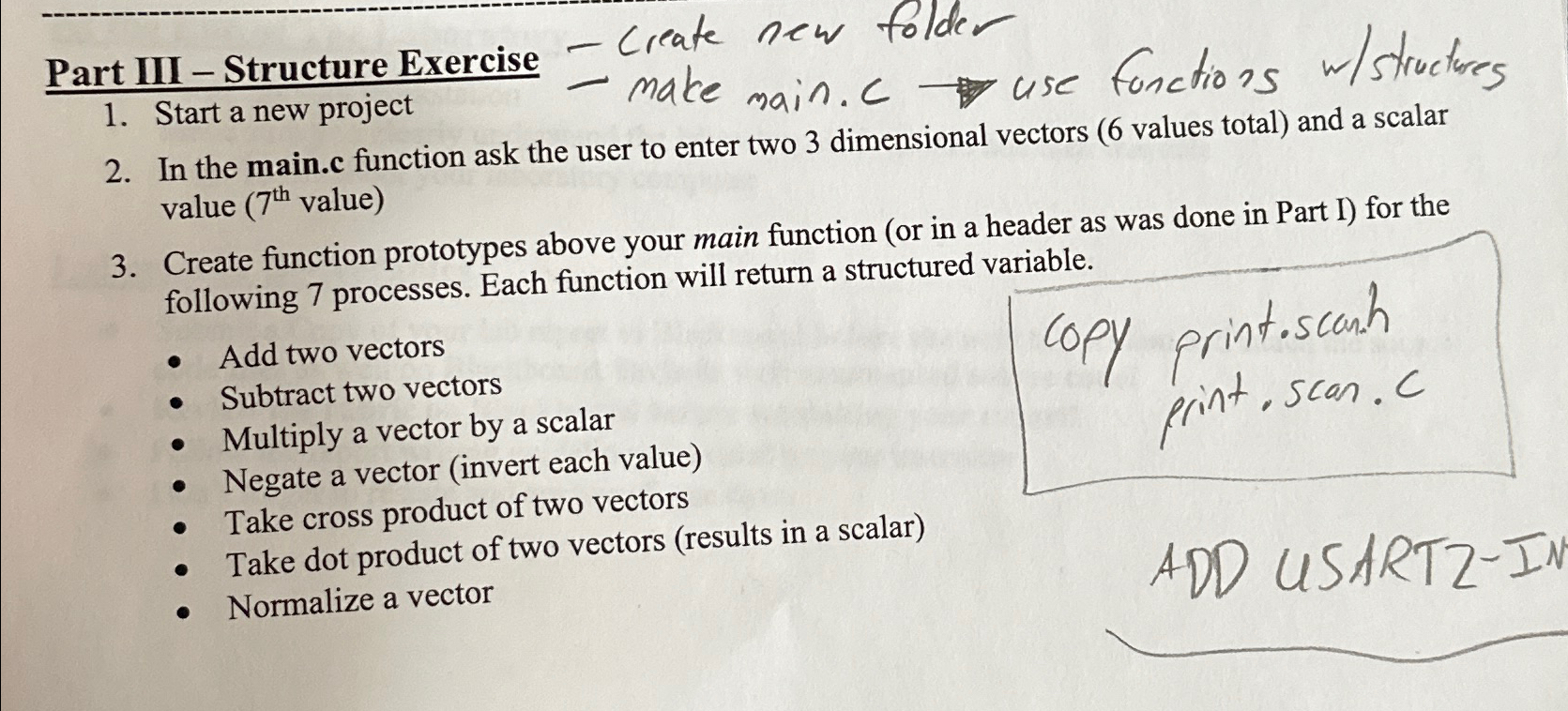  Part III - Structure Exercise - Create new folder Start a