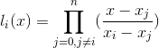 Given are n interpolation points (x_i , f_i), i = 0, 1,