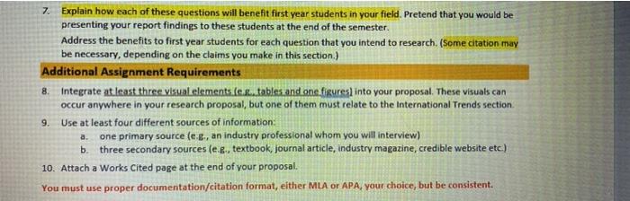 research parameters in the context of an Audience and purpose, research and