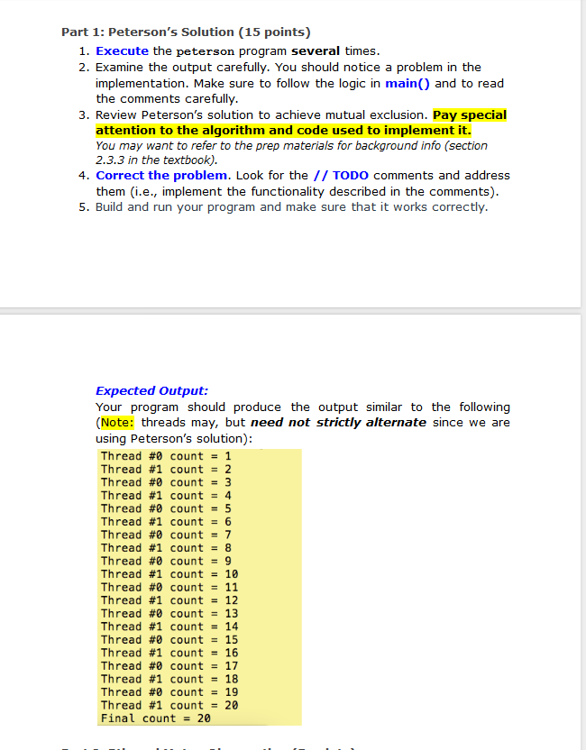 #include #include #include #define TOTAL_THREADS 2 int count; int turn; //