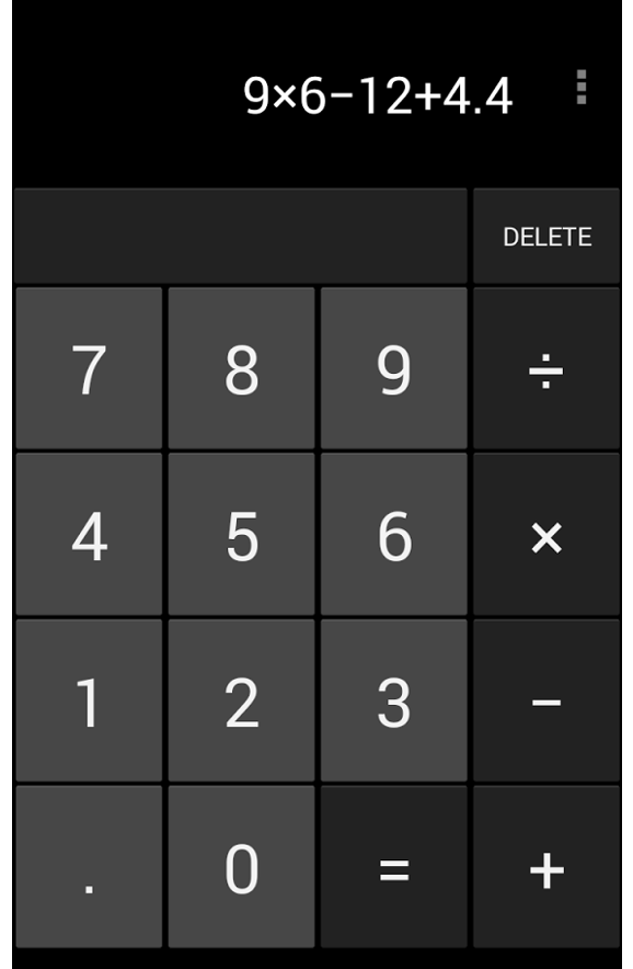  - Write XML code to achieve a wireframe of a calculator