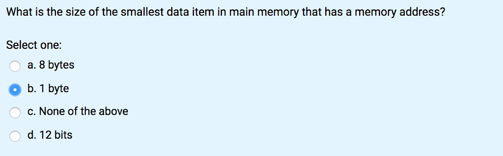Main Memory, git, operating system, and none And double check this answer?