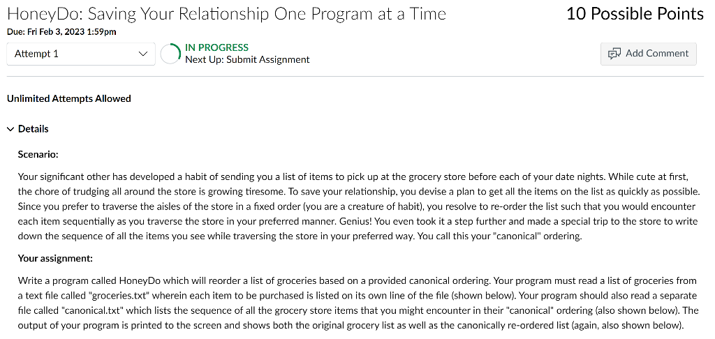  HoneyDo: Saving Your Relationship One Program at a Time 10 Possible