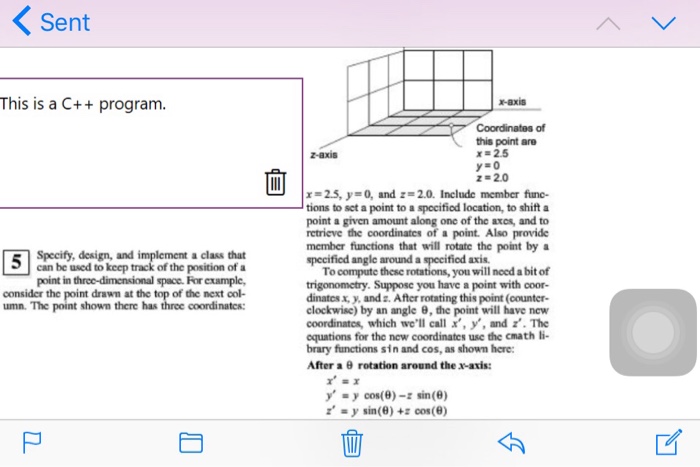  Specify, design, and implement a class that can be used to