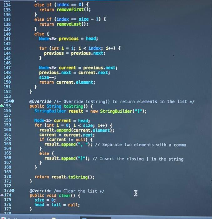 size() f \} return size; public static void main(String[] args) \& I/