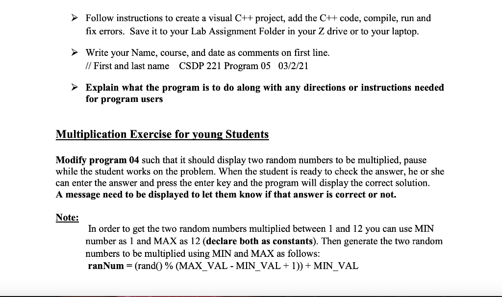 this is the programming assignment that I need help with that is