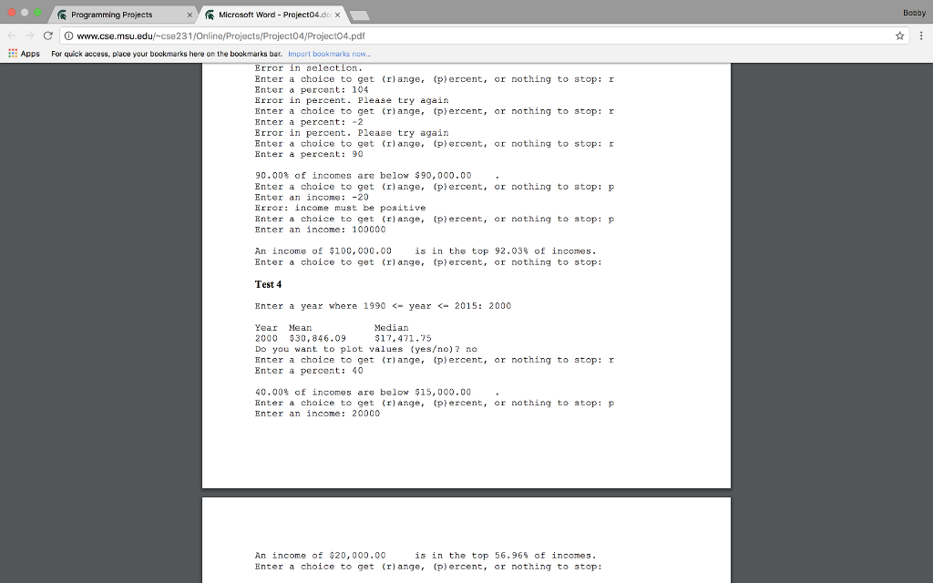 Assignment Background One commonly hears reference to "the one percent" referring to