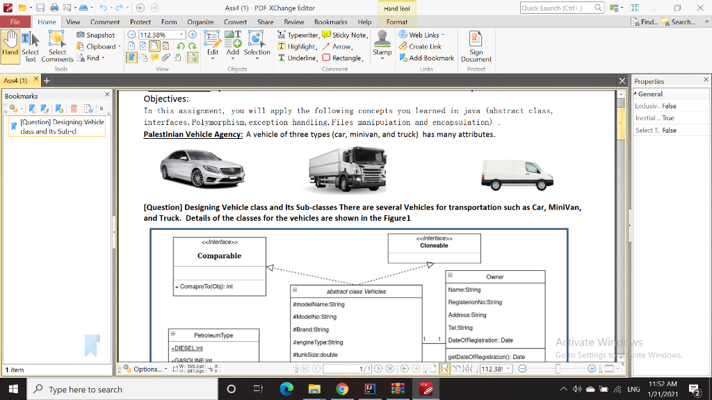  Quick Launch (Ctrl.) Q X Find... Search... Ass1 (1) PDF XChange