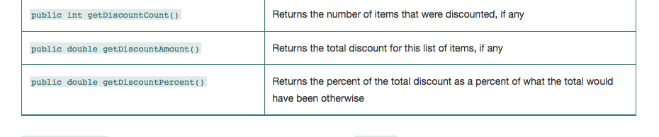 should have 5 classes include grocery bill class. (item, employee,discountBill,discountBillTester and GroceryBill)