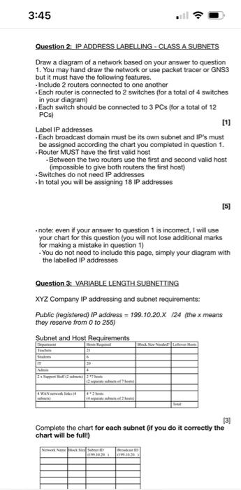 CLASS A SUBNETTING For the following network 172.36.X.X and Subnet mask 255.255.248.0