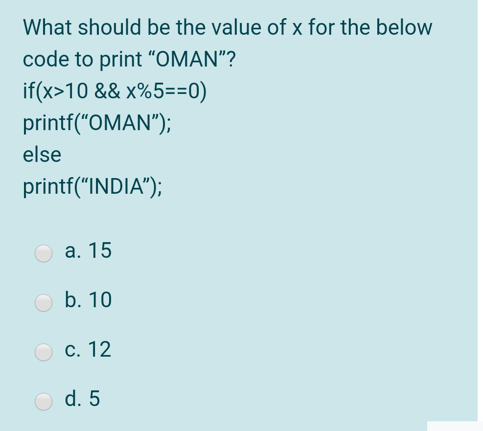 +Y)/Z A=10 B=5 C=3; X= A*C+B; Find the value of X for