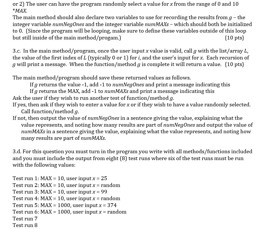 initially invoked with an i value of 1. L is a list