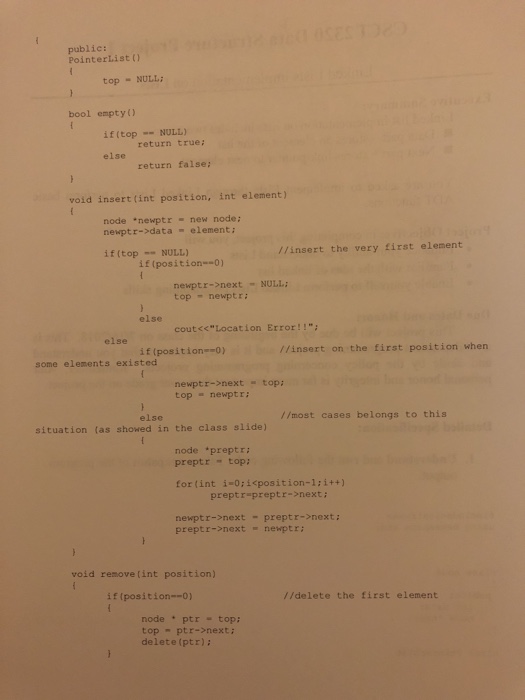 lists includes two parts: Data part - stores an element of the