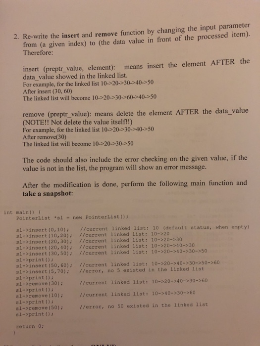 implement Lists through Linked Lists to perform basic ADT functions. Project Objective: