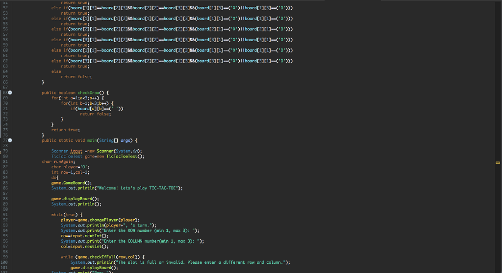 fix the error here please? 2 package TicTacToe; import java.util.Scanner public class