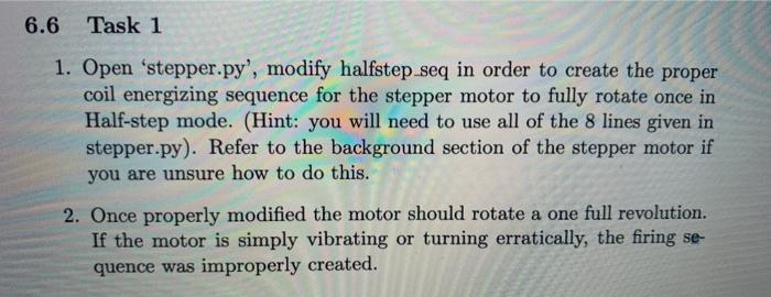 using a raspberry pi and server motor. python 3.7 6.6 Task 1