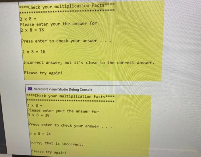 Facts**** 16 x 4 = Please enter your the answer for 6