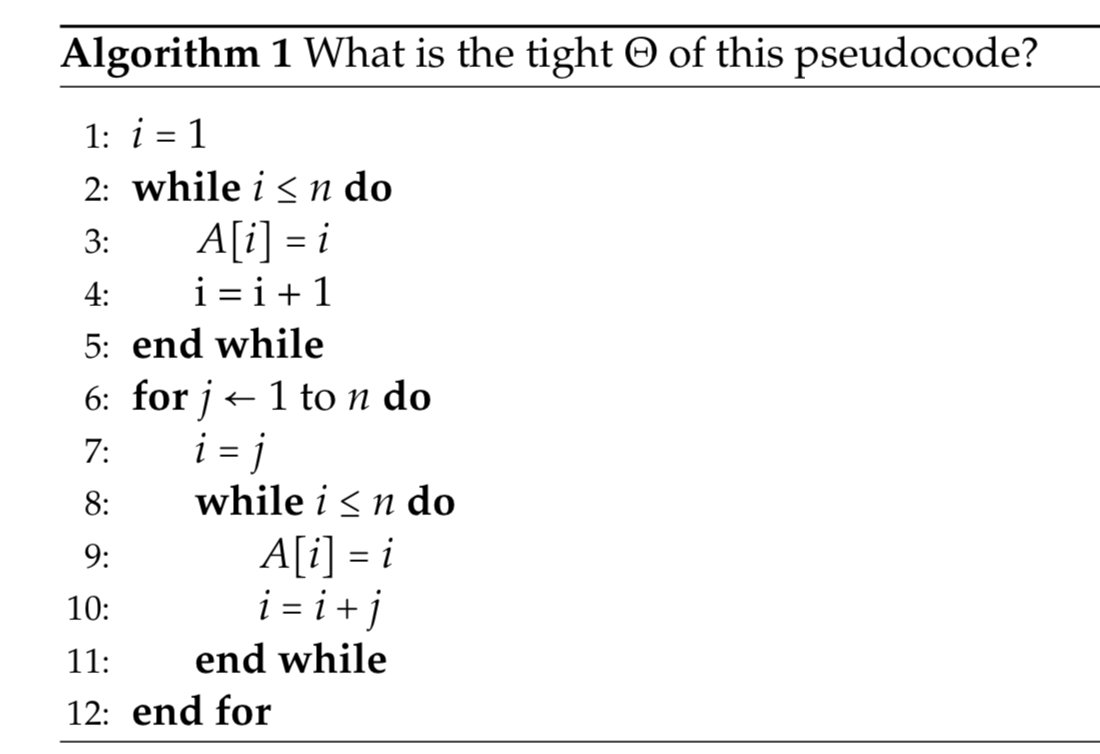 Analyze the Algorithm 1 and give a tight bound on the running