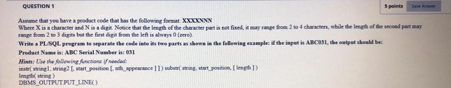 please answer this as fast as possible QUESTION 1 5 points