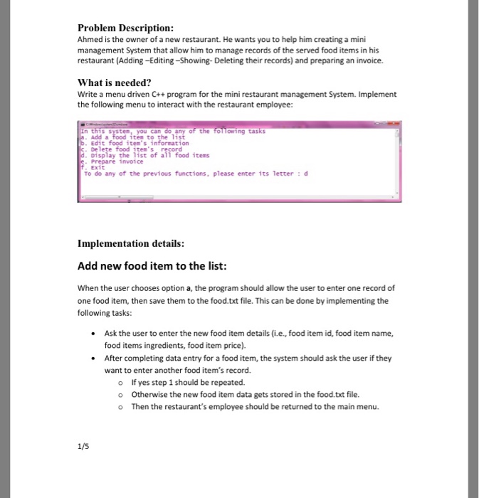  Help please ???? need someone to do this program ???? Problem
