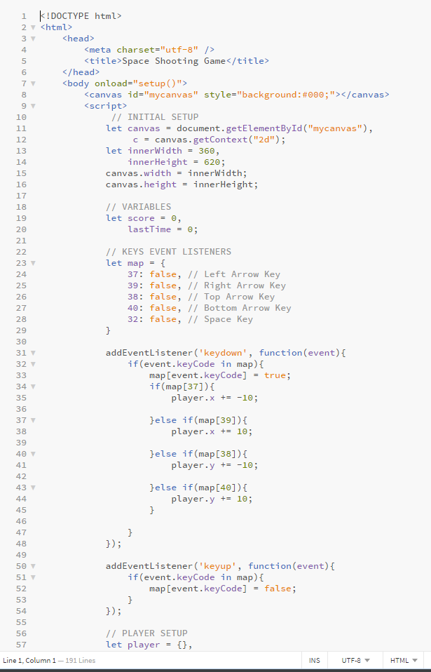  please make a separate Javascript and html code for this, but