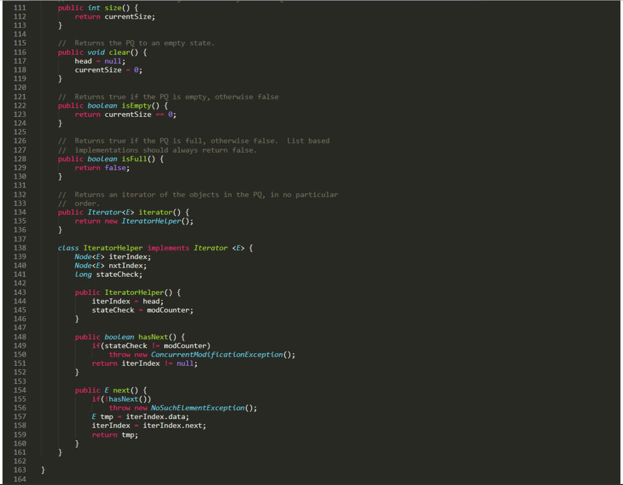 to also learn C++. The code below is Java, which is about