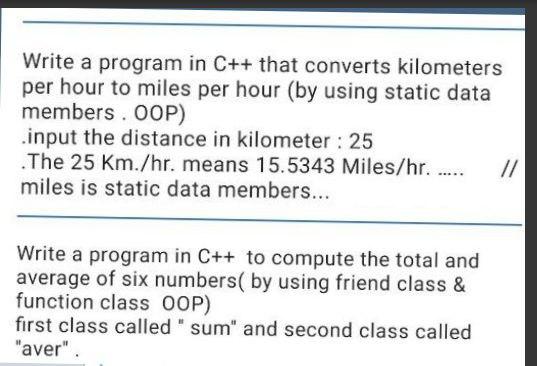 Write a program in C++ that converts kilometers per hour to