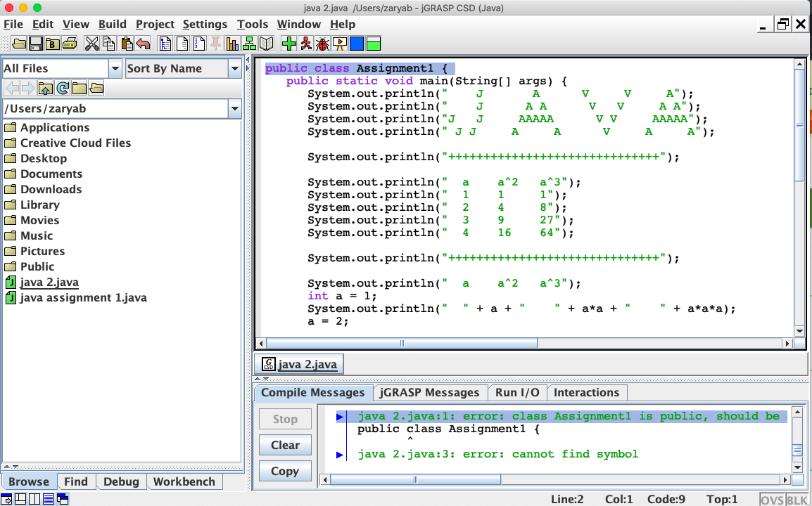 look like this: a^3 J A v V A J A A
