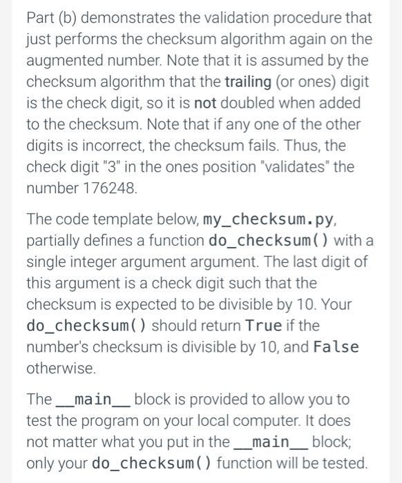 solution goes here" Fixed-length numbers are commonly used for identification purposes; for